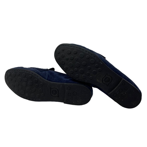 Born Shoes Womens Size 7 Barnstable Loafers Blue Suede Slip On Comfort Shoes - Picture 7 of 9